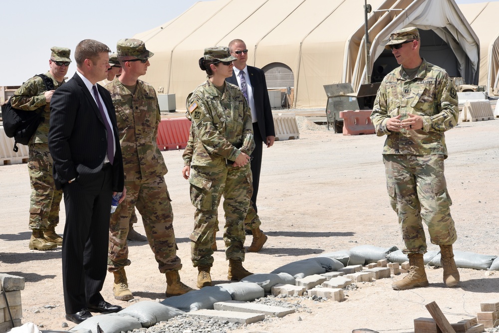Acting SecArmy visits ADAB, discusses role in regional defense