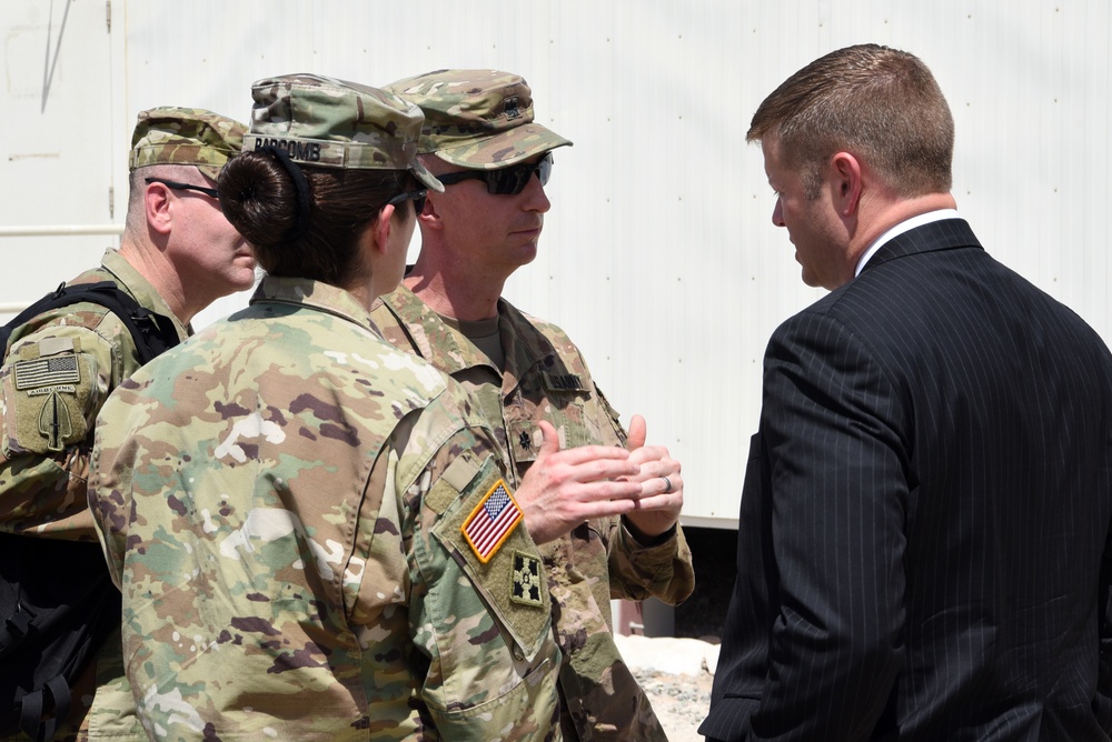 Acting SecArmy visits ADAB, discusses role in regional defense
