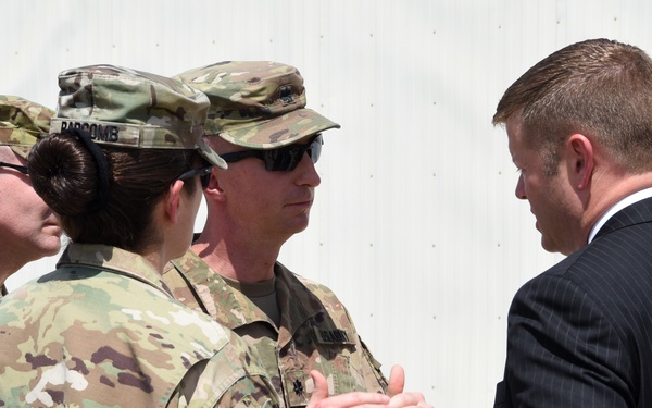 Acting SecArmy visits ADAB, discusses role in regional defense