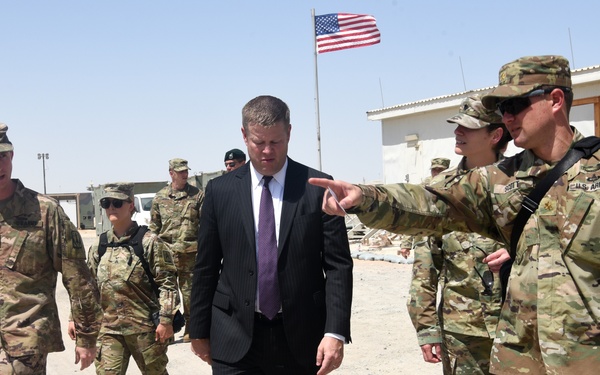 Acting SecArmy visits ADAB, discusses role in regional defense