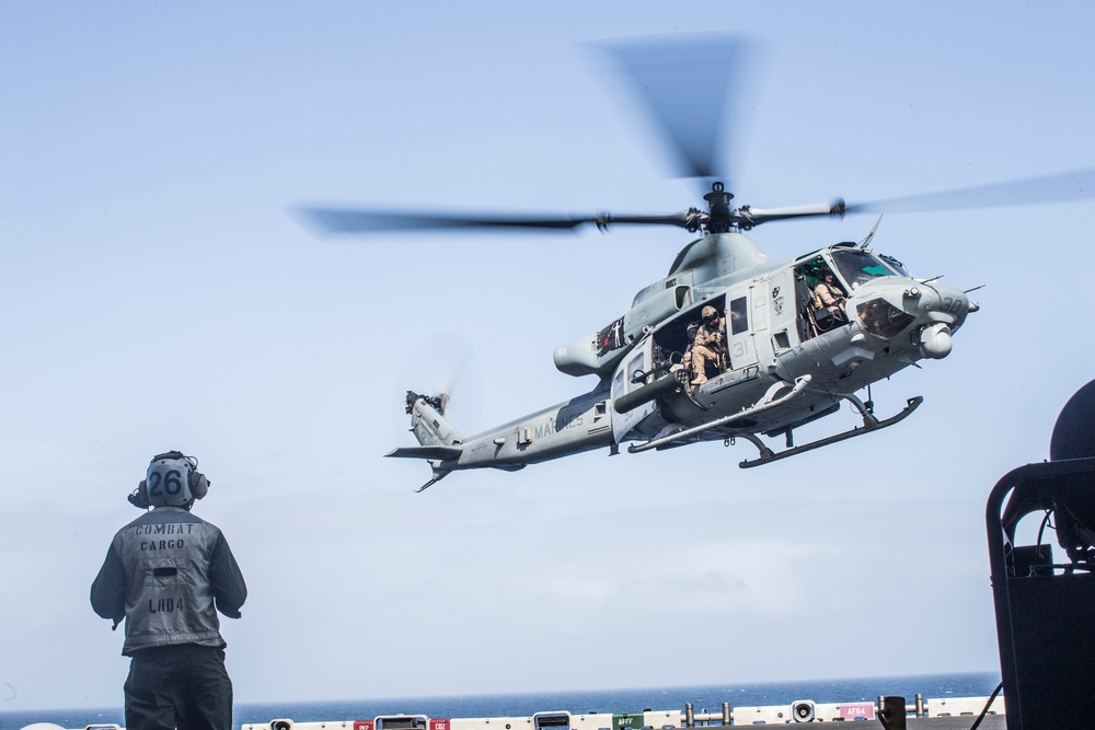 VMM-163 flight operations aboard the USS Boxer