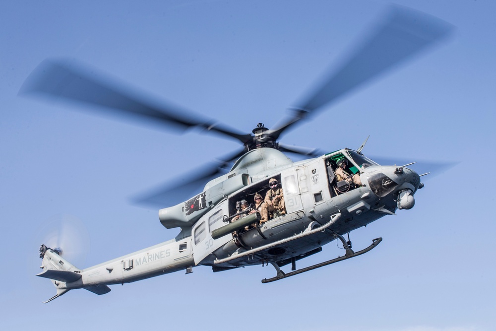 VMM-163 flight operations aboard the USS Boxer