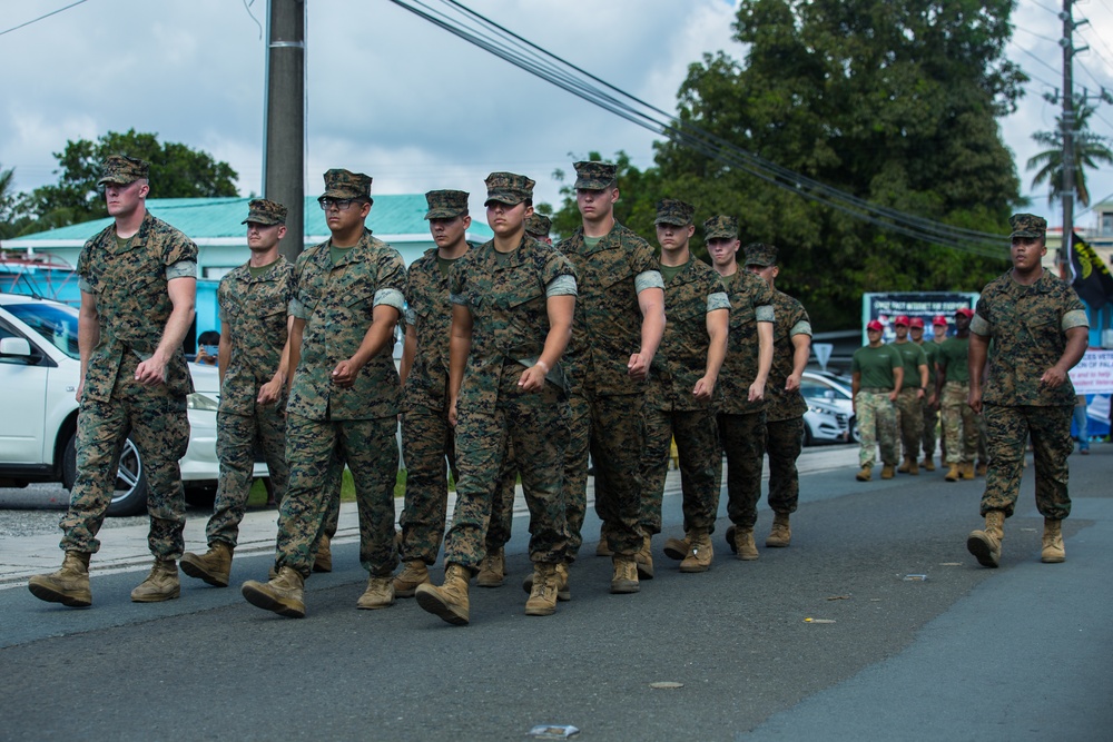 Koa Moana marches in Palau’s Independence Day parade