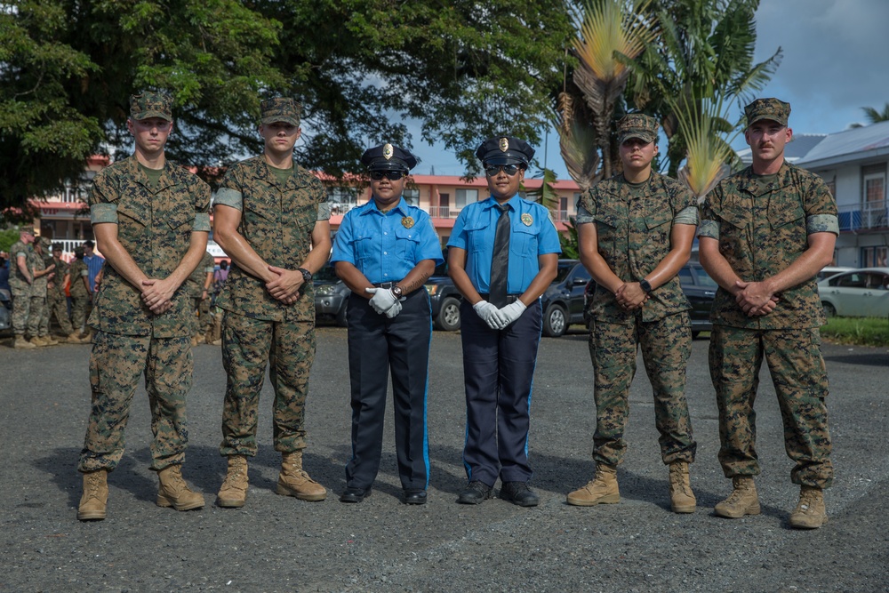 Koa Moana marches in Palau’s Independence Day parade