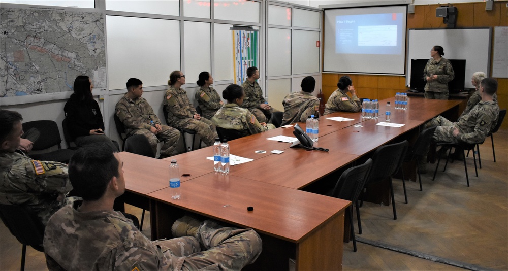 115th RSG Soldier instructs legal class