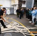 Alaska High School Students tour USS Comstock during AECE