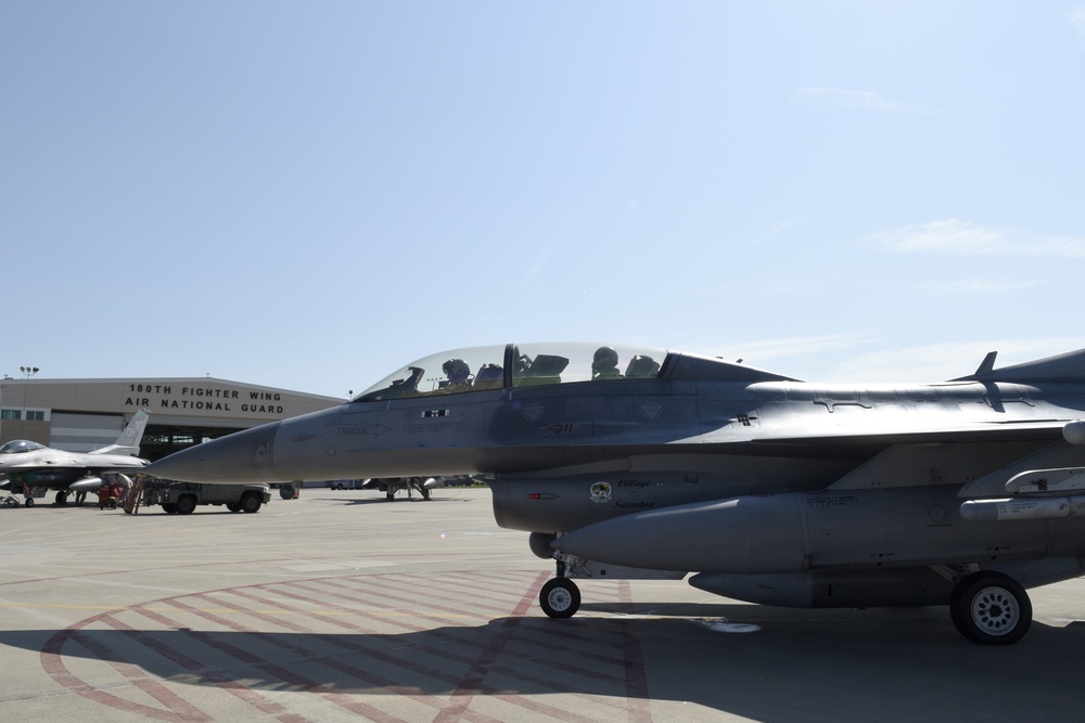 State Command Chief Flies High with the 180th Fighter Wing