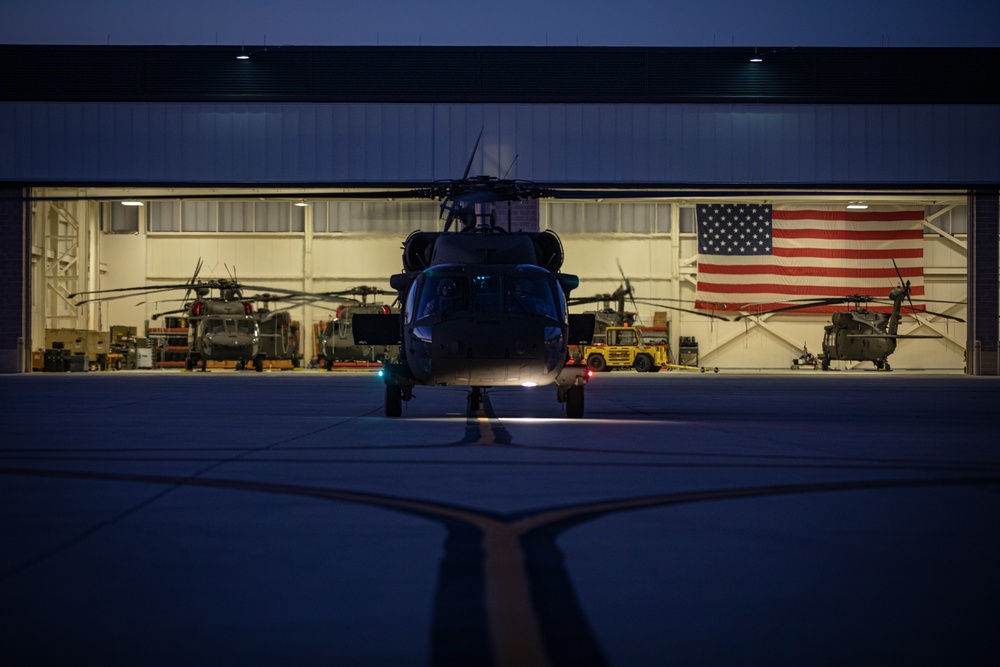 1-150th Assault Helicopter Battalion night training