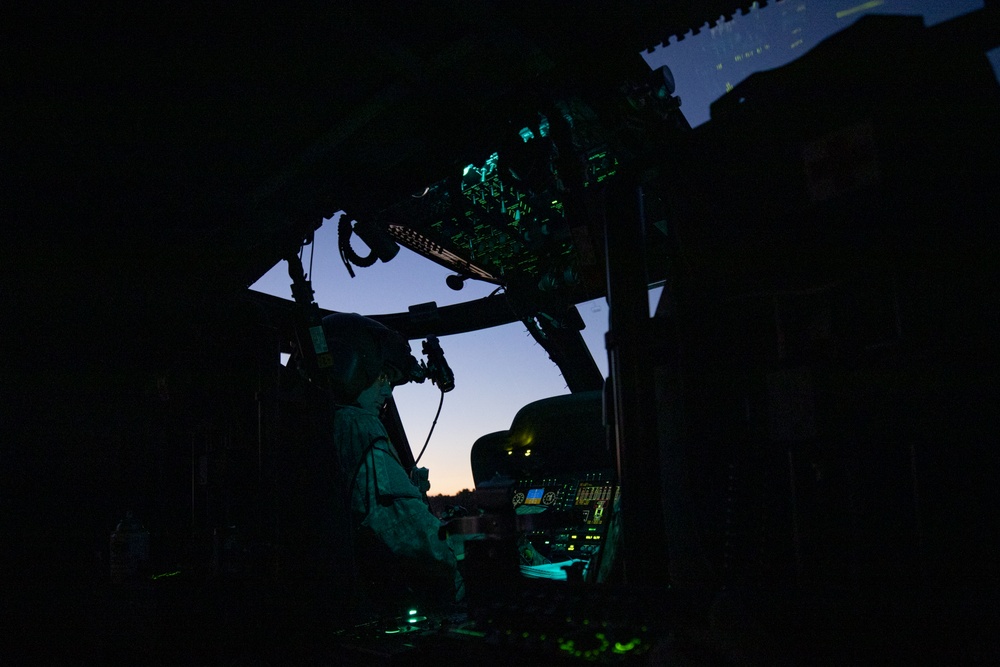 1-150th Assault Helicopter Battalion night training
