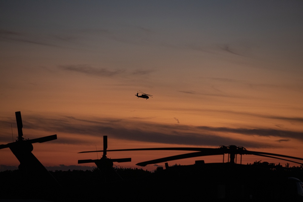 1-150th Assault Helicopter Battalion night training