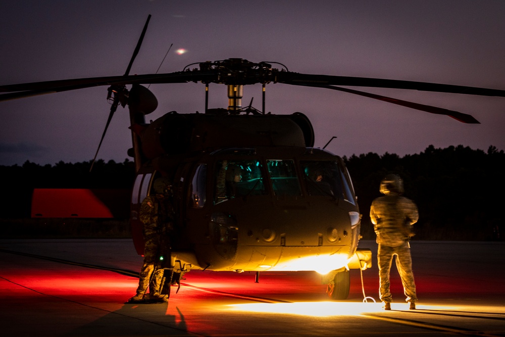 1-150th Assault Helicopter Battalion night training