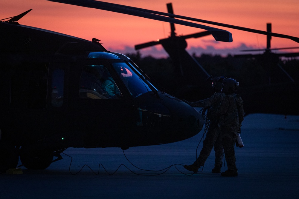 1-150th Assault Helicopter Battalion night training