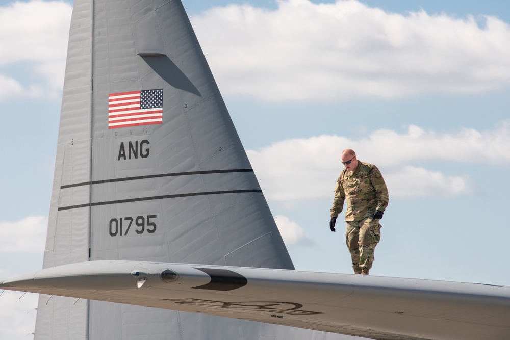 Aircraft arrive at Ramstein for Saber Junction 19