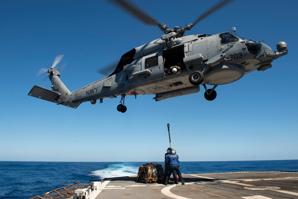 USS San Jacinto Sailors Conduct Flight Operations