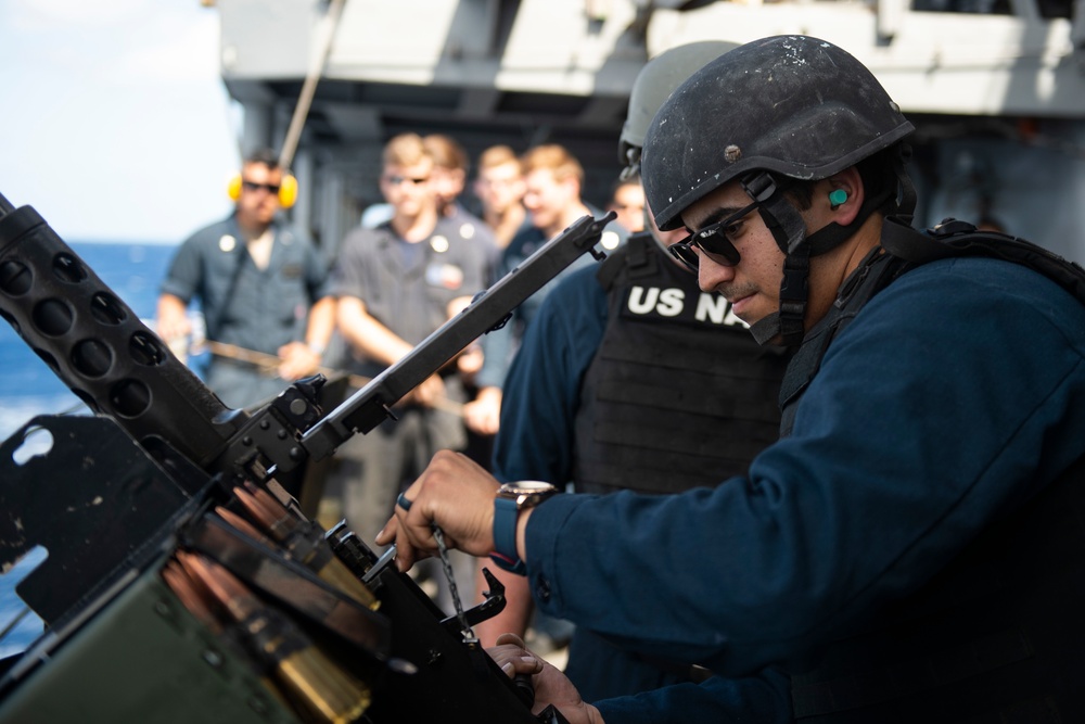 USS San Jacinto Conducts Live-Fire Exercises