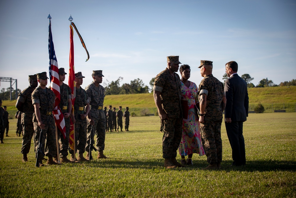 School of Infantry East Post and Relief Ceremony