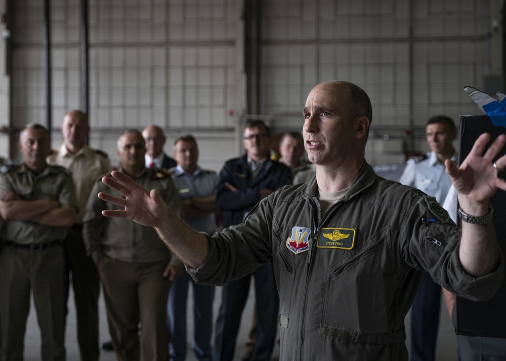 NATO NMRs visit the 1st Fighter Wing