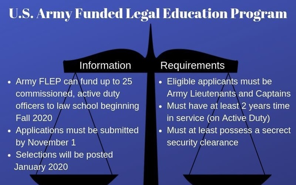 U.S. Army Funded Legal Education Program opens doors to Law School