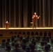 Bernie McGrenanhan performs 'Comedy is the Cure' to the Marines of Camp Lejeune.