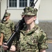 190923-N-TE695-0001 NEWPORT, R.I. (Sept. 23, 2019) -- Navy OCS practices drill and ceremony