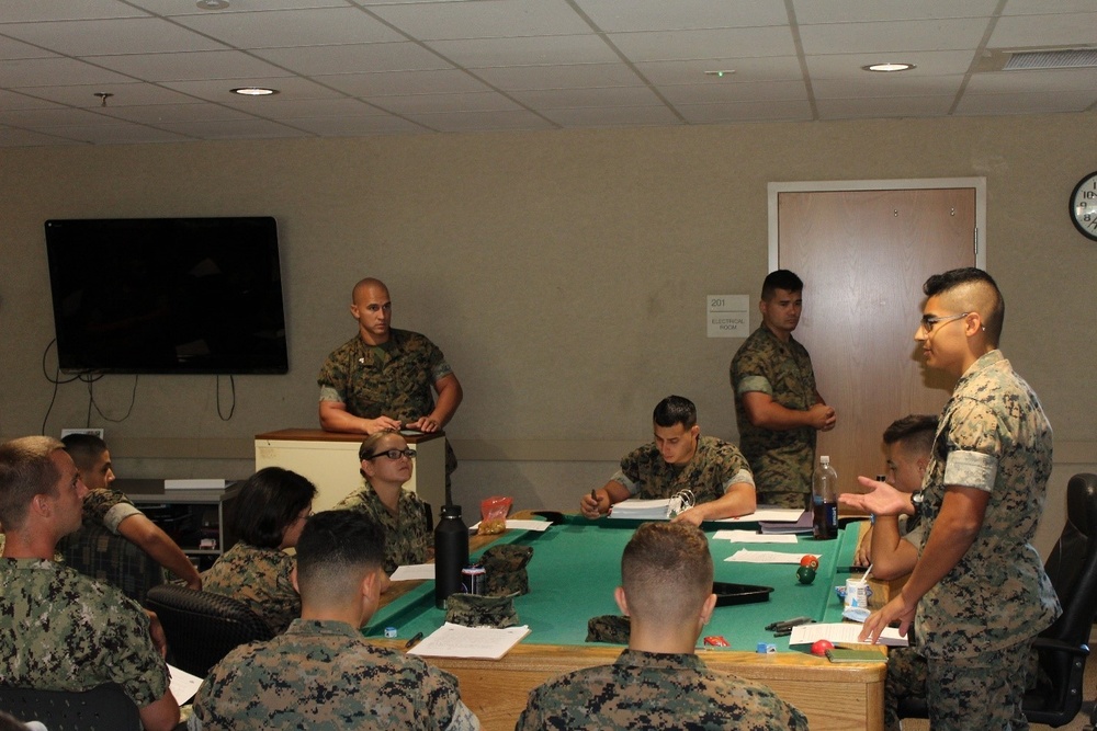 CNATT Det. Eglin’s Ethics and Leadership Seminar Prepares Marines, Sailors for the Fleet