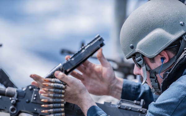 USS Chancellorsville M240B Live-Fire