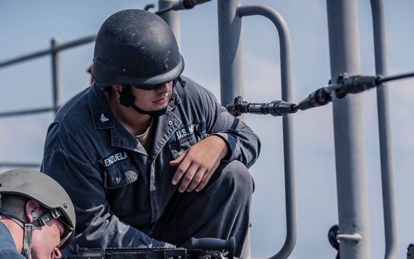 USS Chancellorsville M240B Live-Fire
