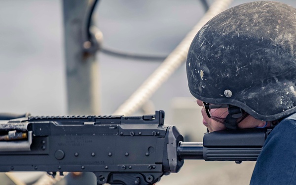 USS Chancellorsville M240B Live-Fire