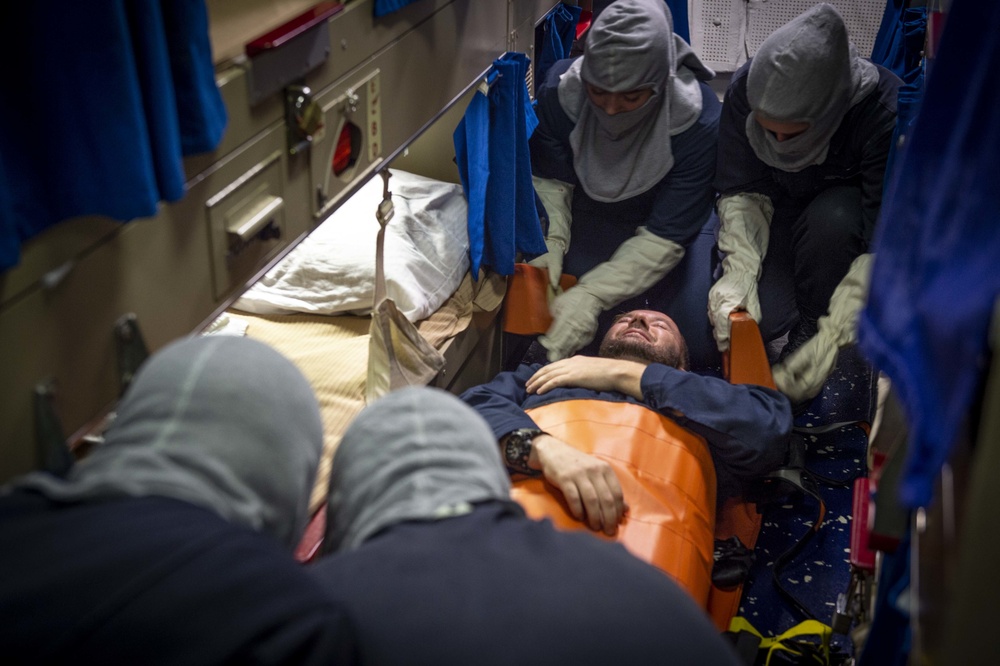 USS William P. Lawrence Medical Training Drill