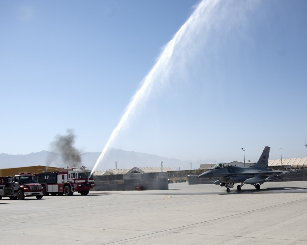 F-16 Pilot Reaches Combat Milestone