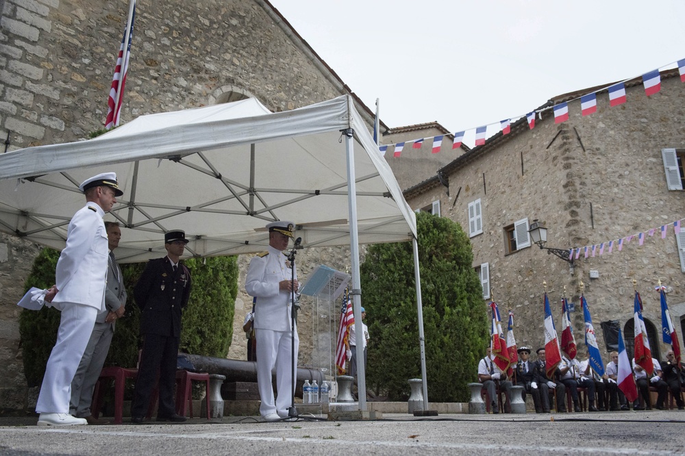 RADM Zirkle Honors Navy Grasse Day with Oldest Ally