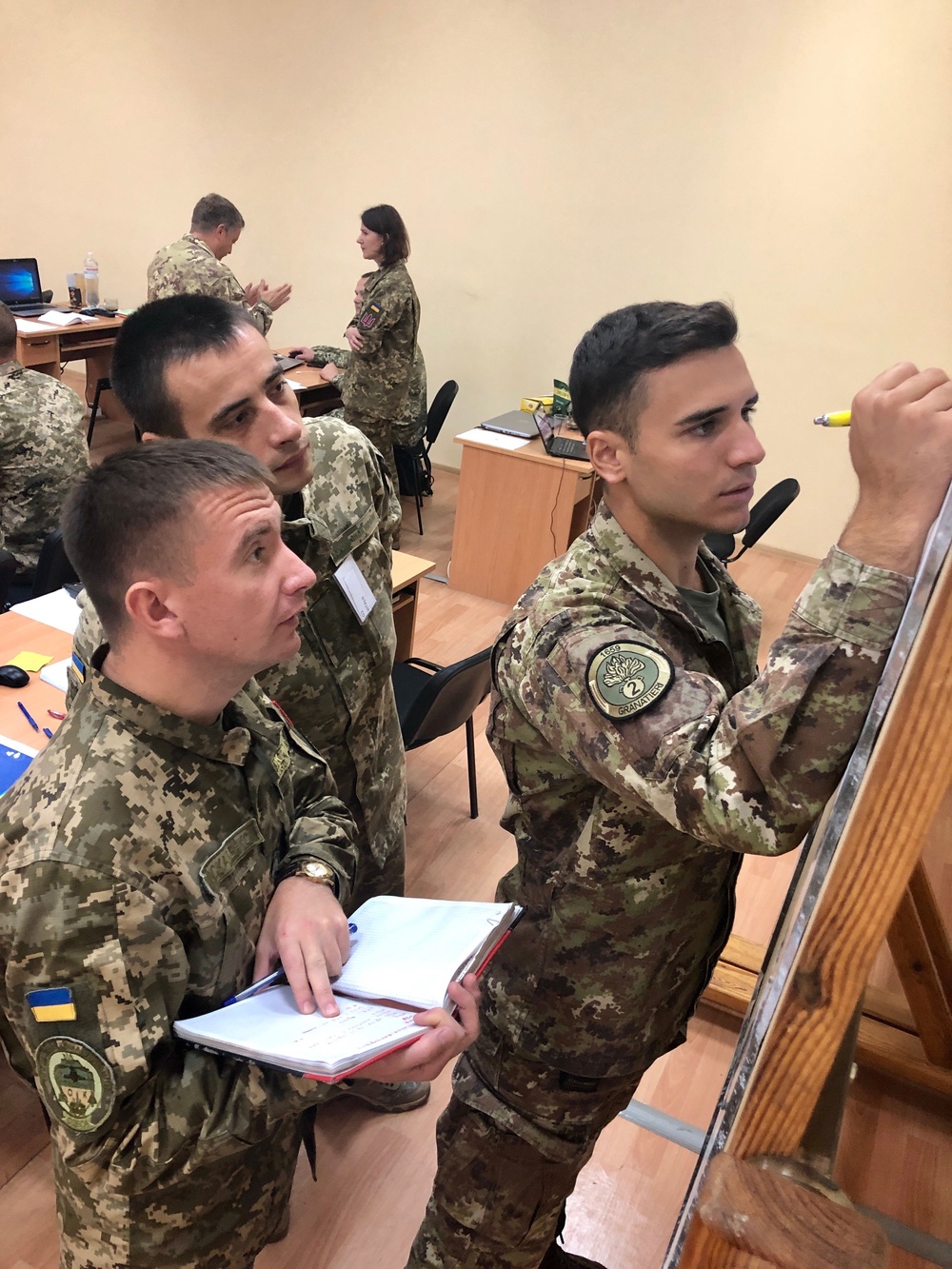 U.S. and Italian Forces Join Multinational Staff Officer Course in Kyiv, Ukraine