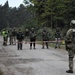 Ukraine soldiers negotiate road barricade during RT19 FTX