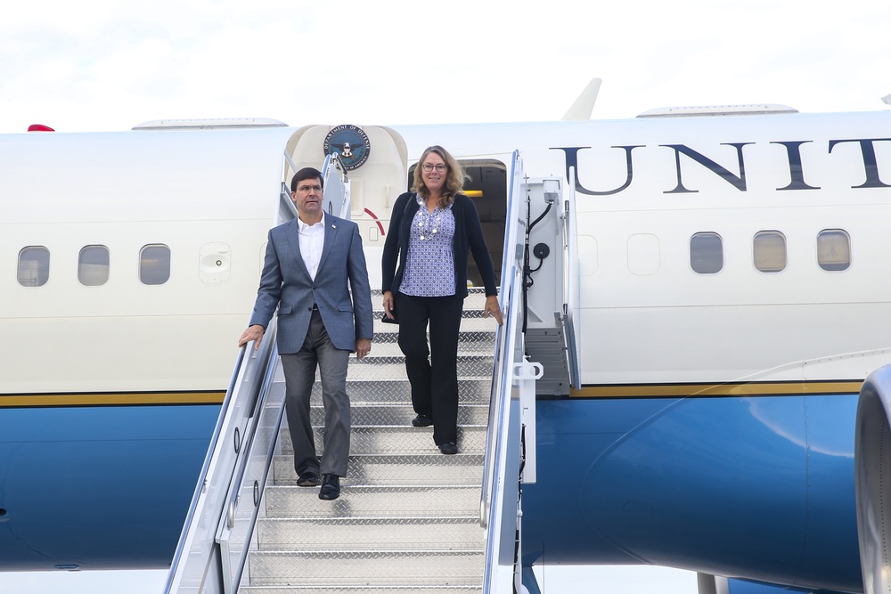 Secretary of Defense Mark T. Esper visits MCB Camp Lejeune and MCAS New River