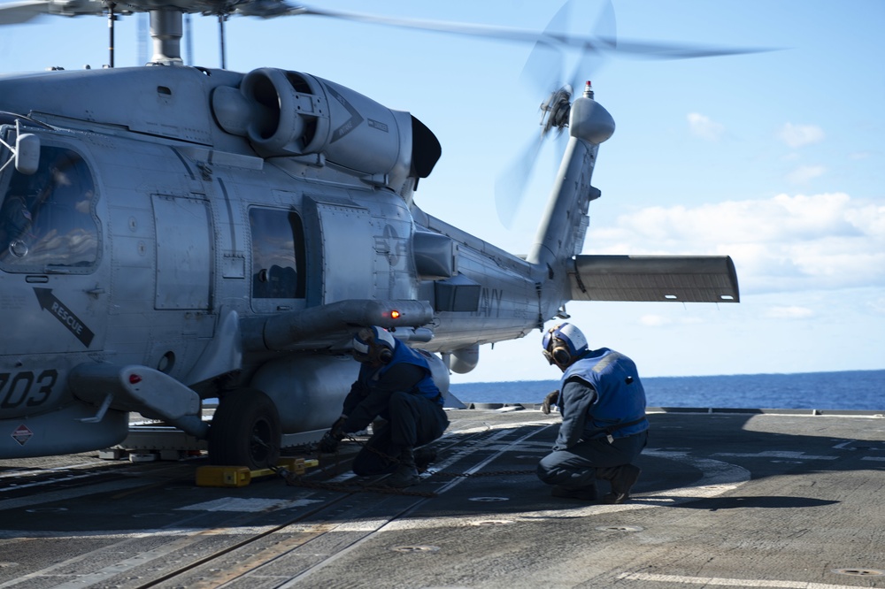 USS San Jacinto Conducts Flight Operations