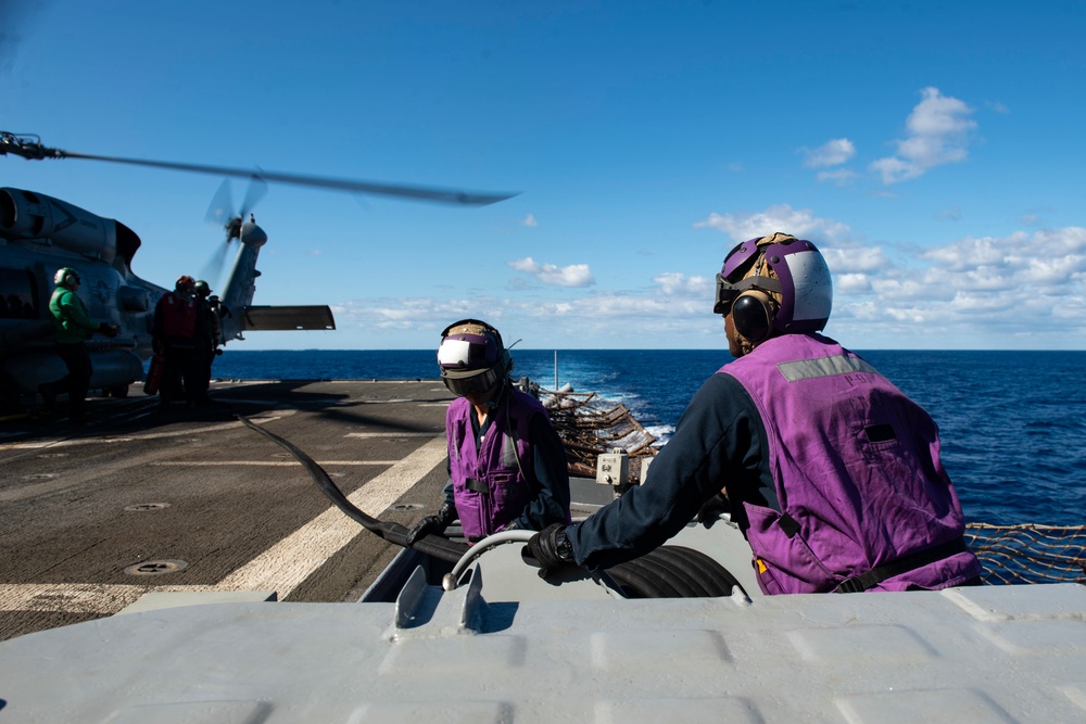 USS San Jacinto Conducts Flight Operations