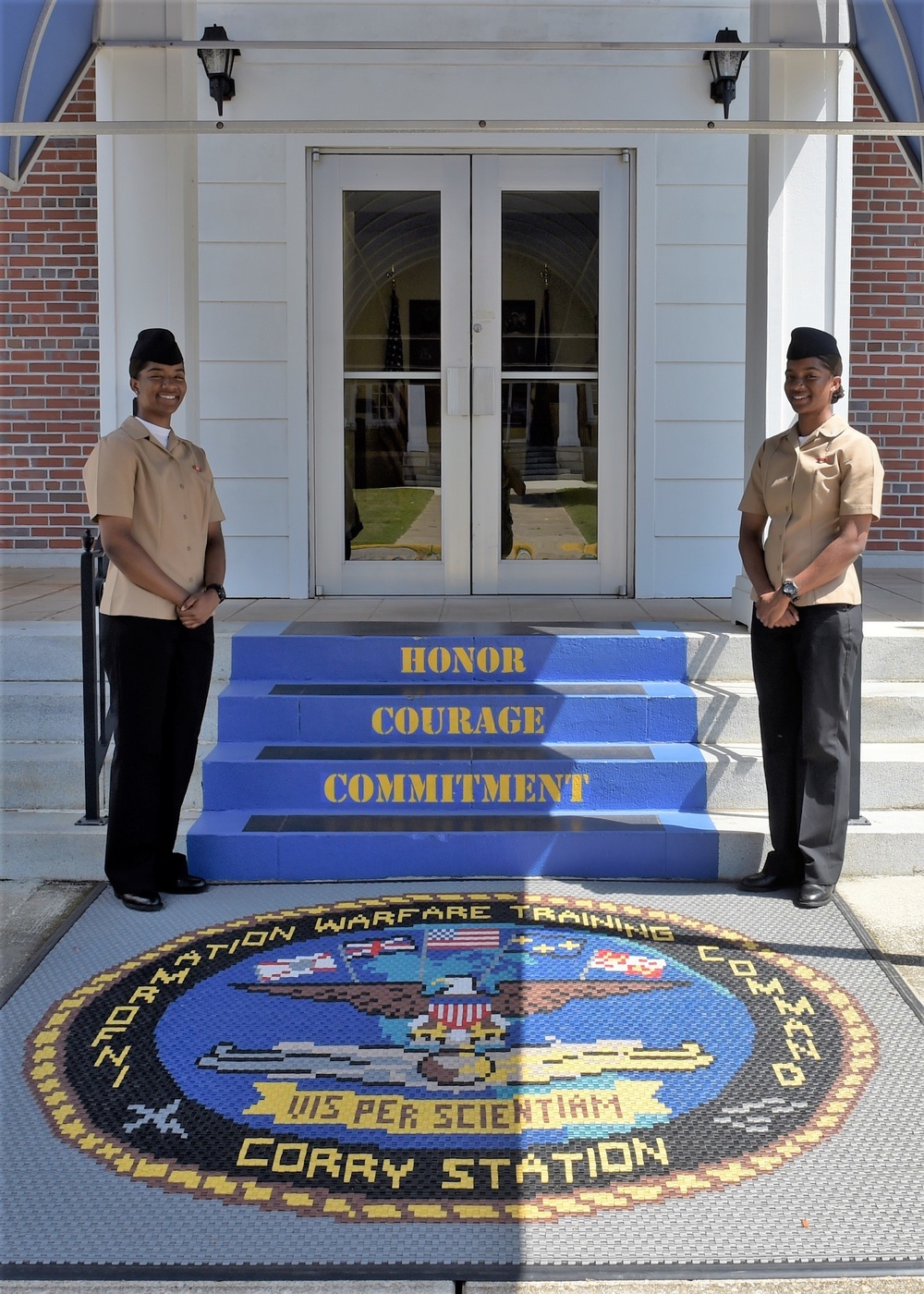 Navy Twins Train as ITs at IWTC Corry Station