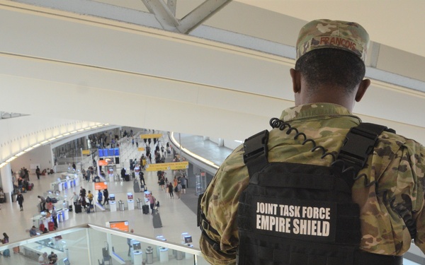 Joint Task Force Empire Shield on Patrol in JFK Airport