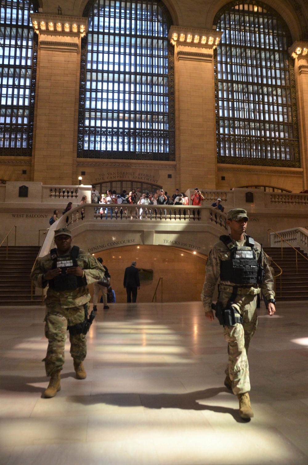 Joint Task Force Empire Shield on Patrol in New York City train stations