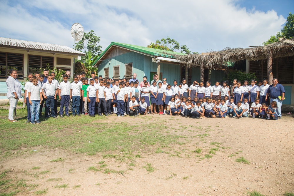 US Marines visit schools in Honduras