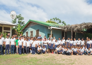 US Marines visit schools in Honduras