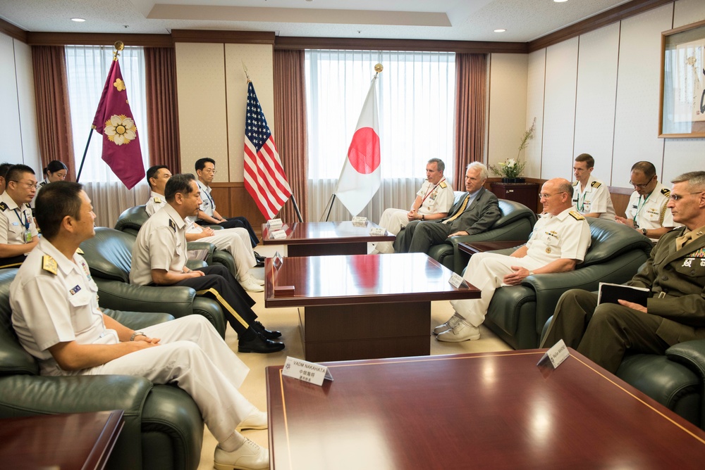 CNO Meets with Maritime Chief of Staff Adm. Hiroshi Yamamura