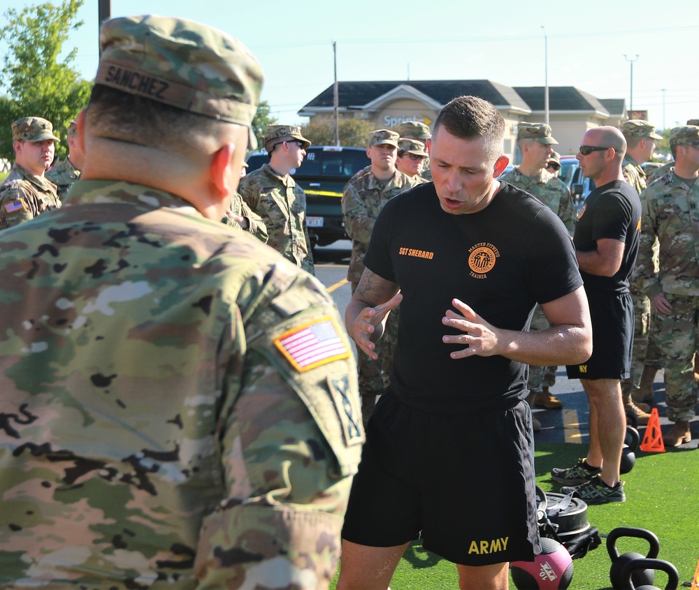 Illinois Army National Guard Leaders Tryout ACFT Events at Commanders Guidance Conference