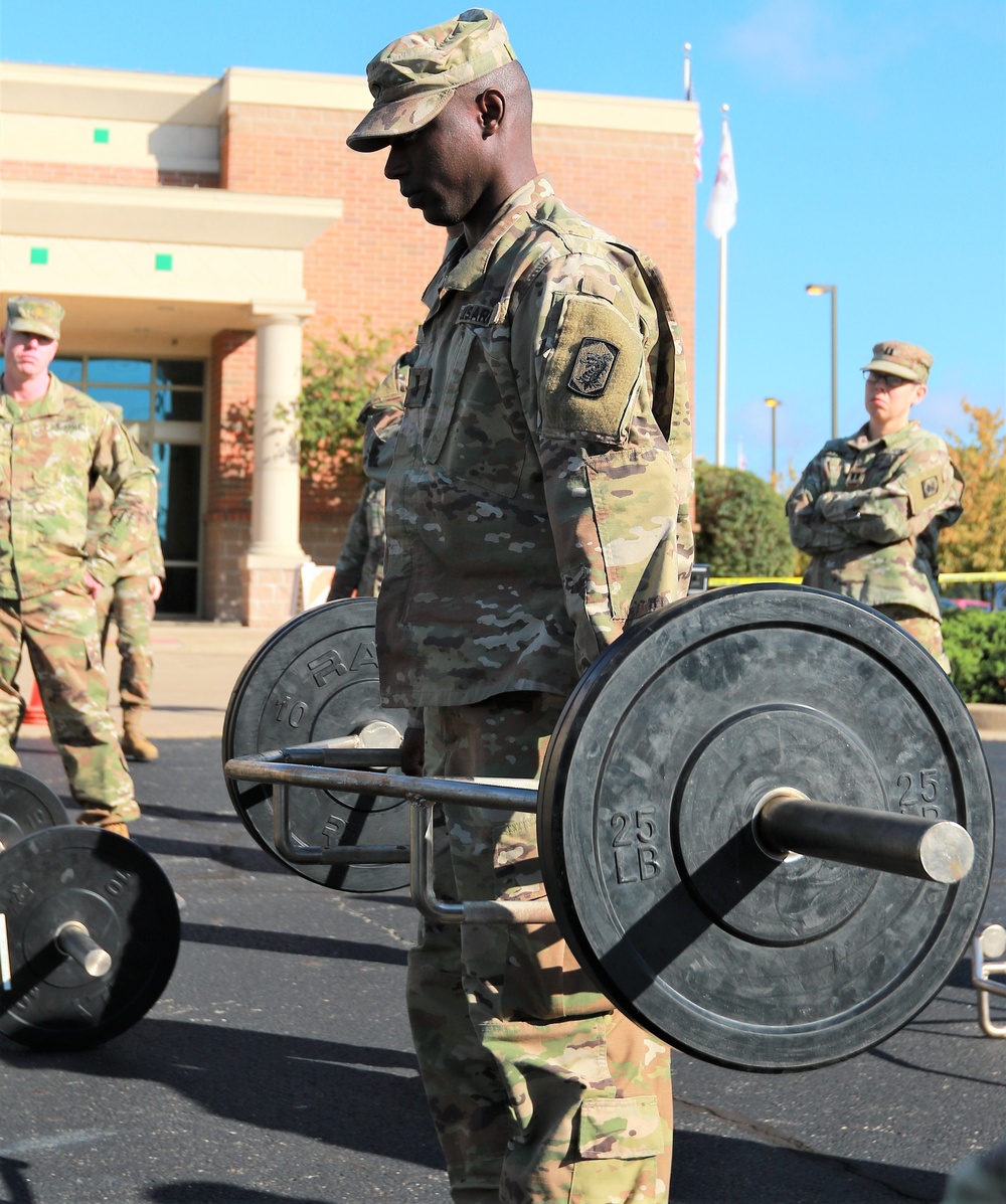 Illinois Army National Guard Leaders Tryout ACFT Events at Commanders Guidance Conference