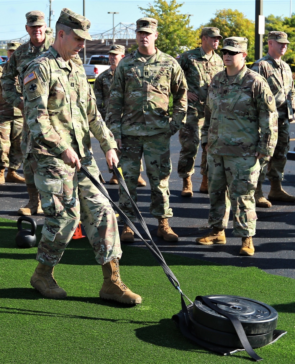 Illinois Army National Guard Leaders Tryout ACFT Events at Commanders Guidance Conference