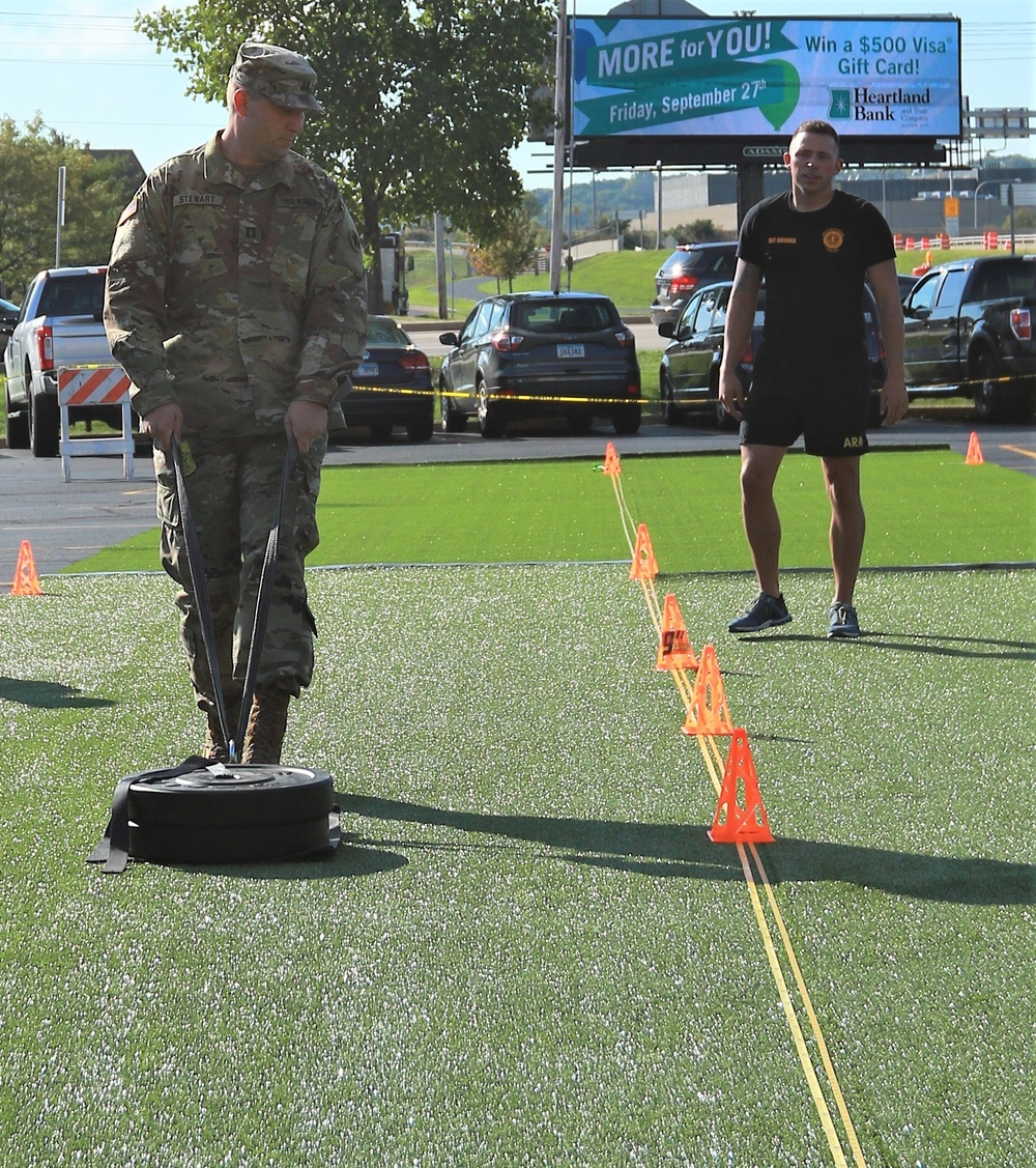 Illinois Army National Guard Leaders Tryout ACFT Events at Commanders Guidance Conference