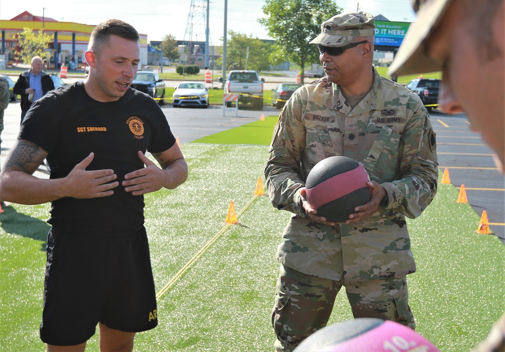 Illinois Army National Guard Leaders Tryout ACFT Events at Commanders Guidance Conference