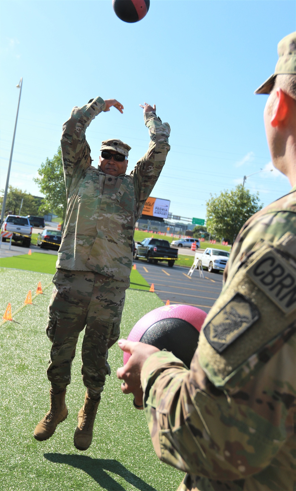 Illinois Army National Guard Leaders Tryout ACFT Events at Commanders Guidance Conference