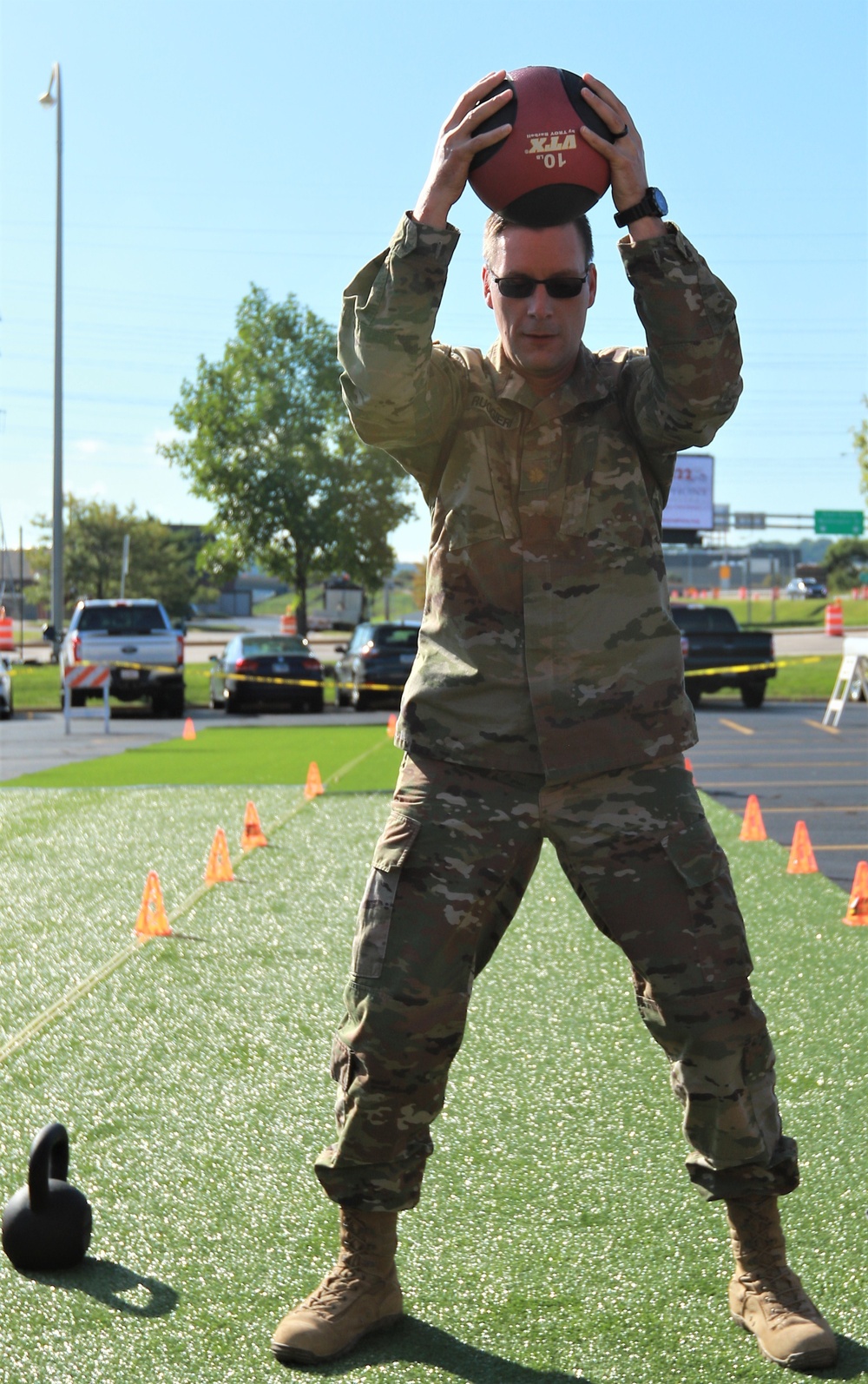 Illinois Army National Guard Leaders Tryout ACFT Events at Commanders Guidance Conference