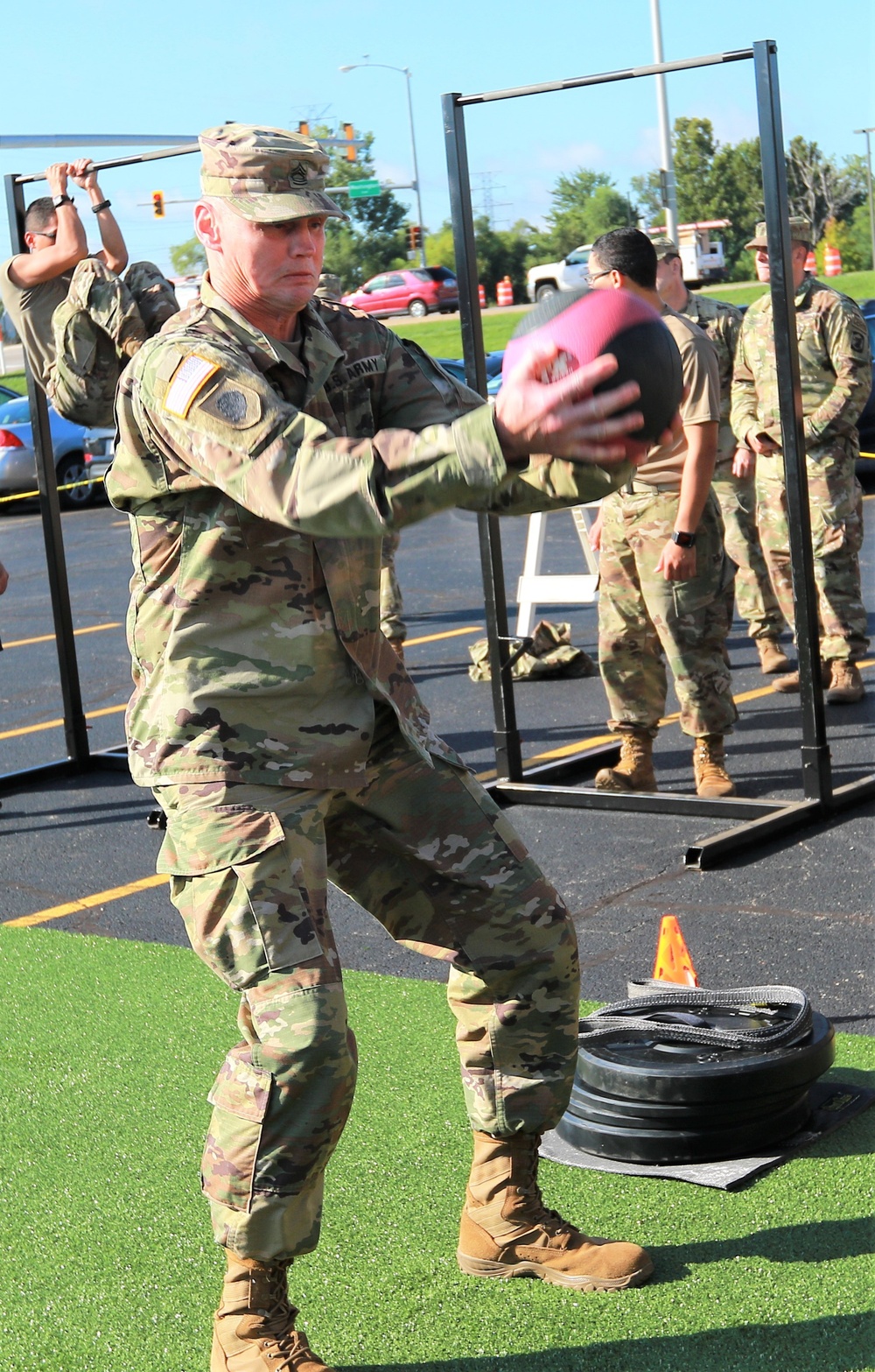 Illinois Army National Guard Leaders Tryout ACFT Events at Commanders Guidance Conference